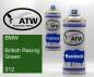 Preview: BMW, British Racing Green, 312: 400ml Sprühdose + 400ml Klarlack - Set, von ATW Autoteile West.